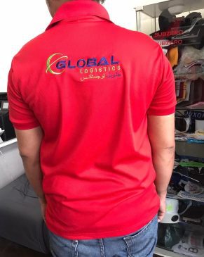 Global Logistic Red Polo 1 Uniforms Manufacturer and Supplier based in Dubai Ajman UAE