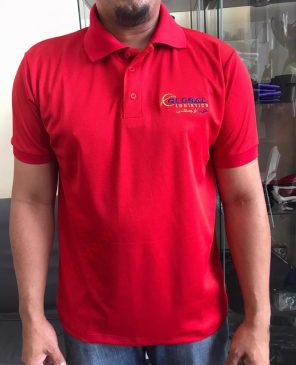 Global Logistic Red Polo 2 Uniforms Manufacturer and Supplier based in Dubai Ajman UAE