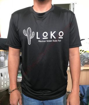 Loko Black Tshirt 2 Uniforms Manufacturer and Supplier based in Dubai Ajman UAE