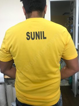 Yellow T Shirt 2 Uniforms Manufacturer and Supplier based in Dubai Ajman UAE