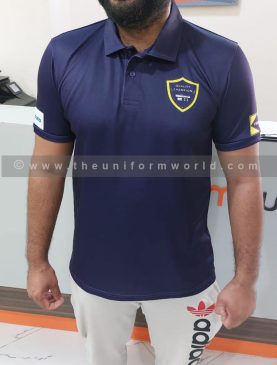Polo Shirt Drifit Navy Blue 4 Uniforms Manufacturer and Supplier based in Dubai Ajman UAE