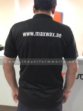 Polo Shirt Honeycomb Black Maxmax 1 Uniforms Manufacturer and Supplier based in Dubai Ajman UAE