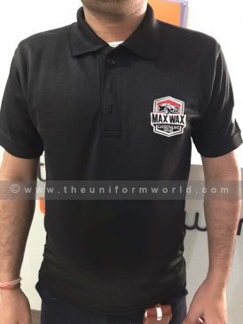 Polo Shirt Honeycomb Black Maxmax 2 Uniforms Manufacturer and Supplier based in Dubai Ajman UAE