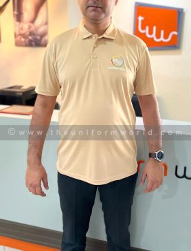 Polo Shirt Pk10 Beige Rs Sports 3 Uniforms Manufacturer and Supplier based in Dubai Ajman UAE