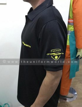 Polo Shirt Drifit Mesh Black Tint World Uniforms Manufacturer and Supplier based in Dubai Ajman UAE