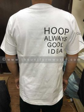 Round Neck T Shirt Cotton Hoops 3 Uniforms Manufacturer and Supplier based in Dubai Ajman UAE