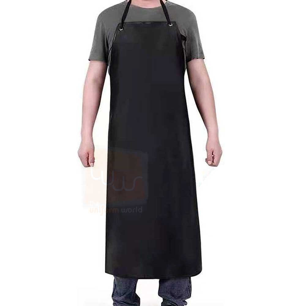 BISON LIFE Waterproof And Oilproof Vinyl Bib Apron, Large, Yellow BLKC-ES-PVCAP2Y - The Home Depot