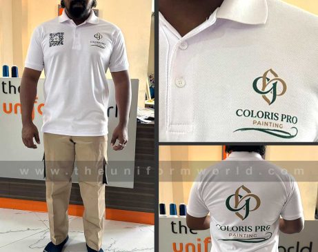 Customized Polo shirt Poly Cotton Dri-fit with Sublimation printed Logo