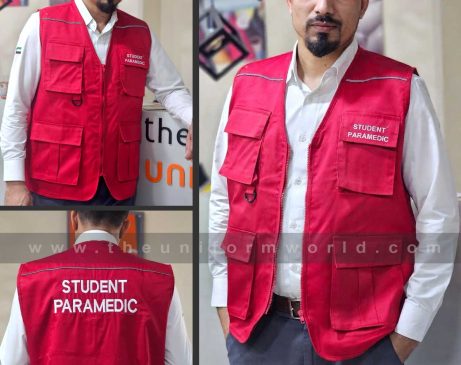 PARAMEDIC CUSTOMIZED VEST PC Twill Fabric with embroidery reflective