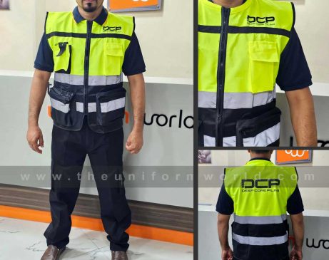 Readymade safety vest with vinyl printing
