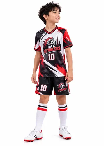 kids full sublimation football jerseys printing